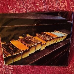 Vintage Piano Keys Art Print